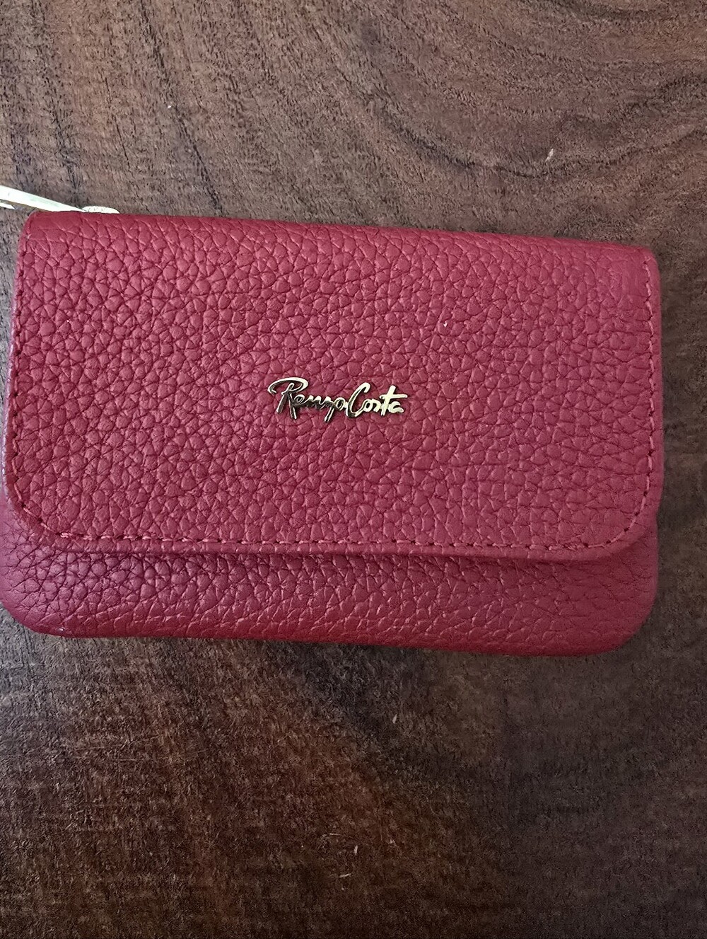 Renzo Costa Red Leather Women’s Wallet Made In PERU